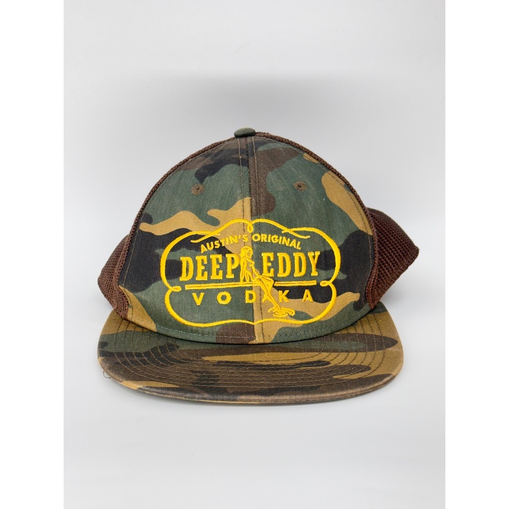 Deep Eddy Vodka Rope Hat Camo Trucker Snapback Mesh Patch Cap